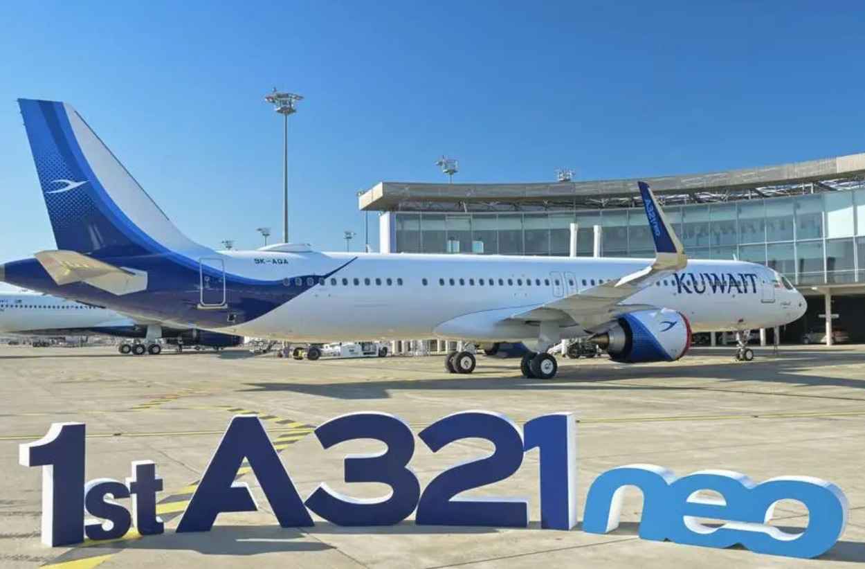 കുവൈത്ത് എയർവേയ്സിന് ആദ്യത്തെ എ321 നിയോ വിമാനം കൈമാറി എയർബസ്
