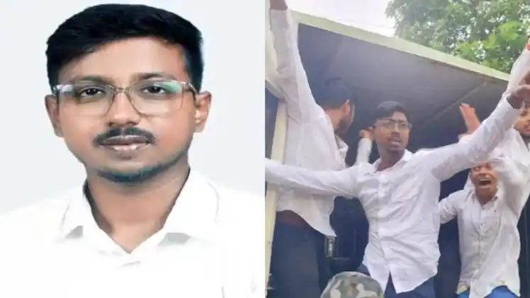 ശീതളപാനീയത്തില്‍ ലഹരി നല്‍കി ബോധം കെടുത്തി പീഡിപ്പിച്ചു, എൻഎസ്‍യു ഒഡിഷ പ്രസിഡന്‍റ് അറസ്റ്റില്‍; പൊലീസ് സ്റ്റേഷനില്‍ പ്രതിഷേധവുമായി അണികള്‍