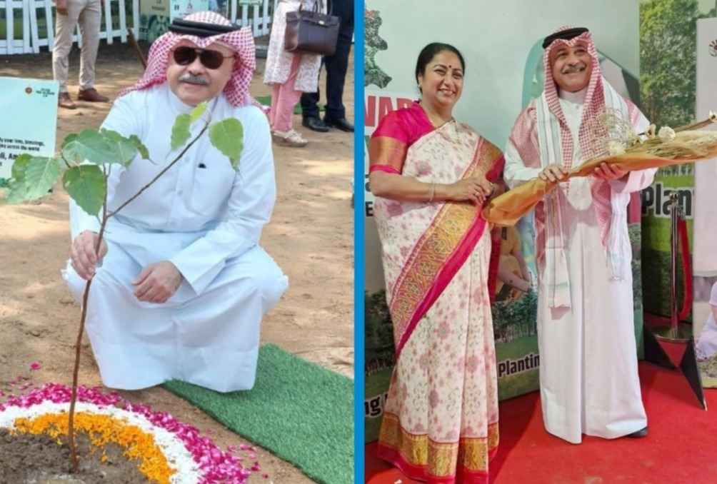 ന്യൂഡൽഹിയിൽ നടന്ന വൃക്ഷത്തൈ നടീൽ ചടങ്ങിൽ കുവൈത്ത് അംബാസഡർ മിഷാൽ അൽ-ഷമാലി പങ്കെടുത്തു