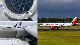 എയര്‍ ഇന്ത്യ വിമാനം ലാന്‍ഡിങ്ങിനിടെ റണ്‍വേയില്‍ നിന്നും തെന്നിമാറി, മൂന്ന് ടയറുകള്‍ തകര്‍ന്നു