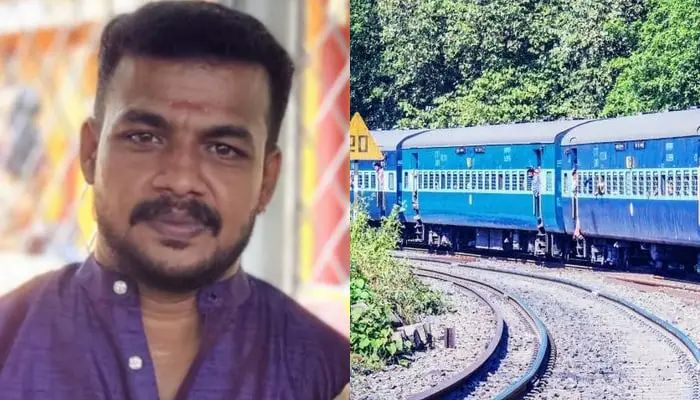 ട്രെയിനിന്റെ ചവിട്ടുപടിയില്‍ ഇരുന്ന് യാത്ര ചെയ്യുന്നതിനിടെ ട്രാക്കിലേക്ക് തെറിച്ചു വീണ യാത്രക്കാരൻ മരിച്ചു