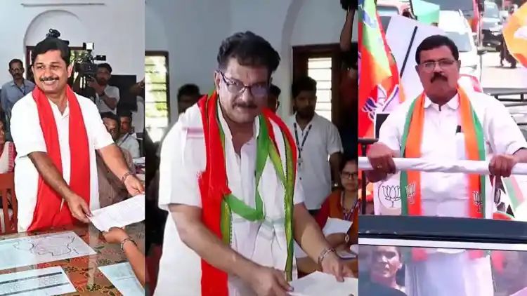 സ്വരാജും അന്‍വറും മോഹന്‍ ജോര്‍ജും പത്രിക സമര്‍പ്പിച്ചു; നിലമ്ബൂര്‍ പോരാട്ടച്ചൂടിലേക്ക്