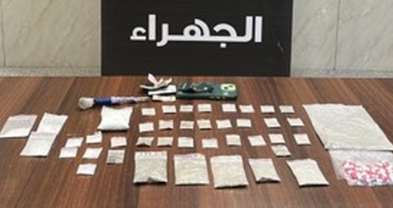 ജഹ്റയിൽ പോലീസ് പട്രോളിനെ കണ്ട് ഡ്രൈവർ ഓടി രക്ഷപ്പെട്ടു; വാഹനത്തിൽ വൻ മയക്കുമരുന്ന് ശേഖരം പിടികൂടി