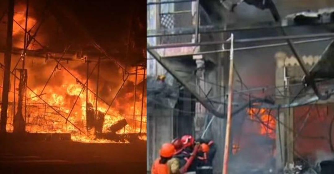 മലപ്പുറത്തെ വ്യാപാര സ്ഥാപനത്തിലെ തീപിടുത്തം; കുടുങ്ങിക്കിടന്നവരെ രക്ഷപ്പെടുത്തി