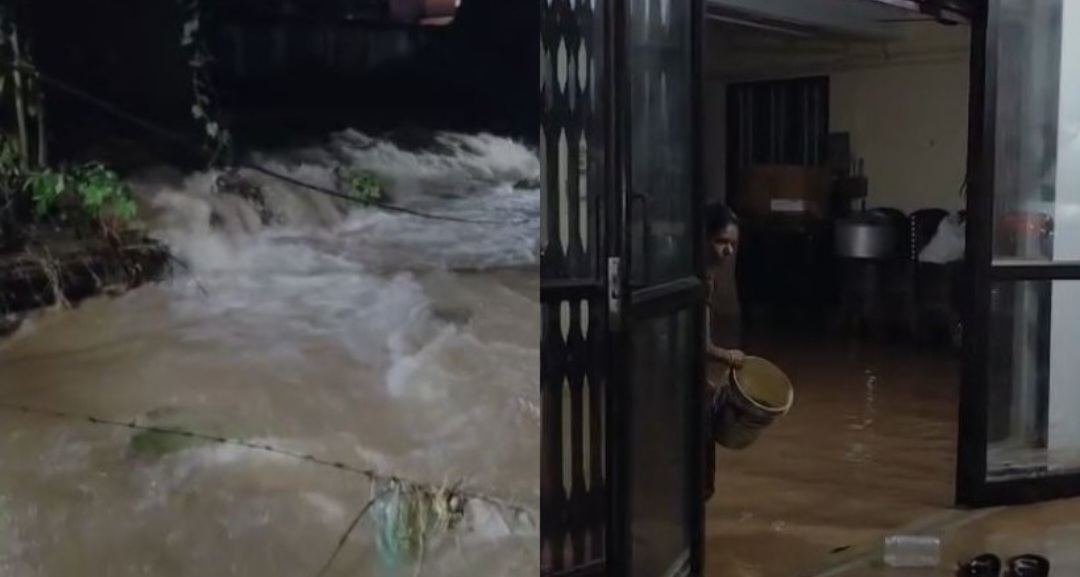 തമ്മനത്ത് കൂറ്റന്‍ വാട്ടര്‍ ടാങ്ക് തകര്‍ന്നു; വീടുകളില്‍ വെള്ളം കയറി; വാഹനങ്ങള്‍ തകര്‍ന്നു