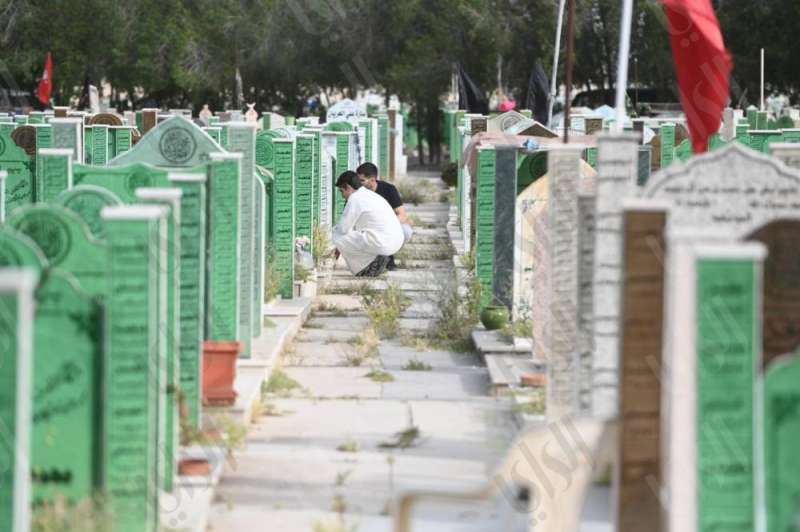 Dozens of people visit Sulaibikhat Cemetery