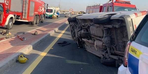 A person dies in an accident on King Fahd Road