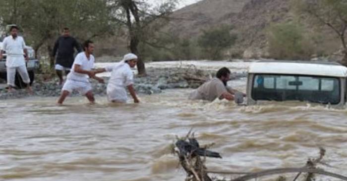 Deadly Floods in Saudi Arabia; One Killed, Three Rescued