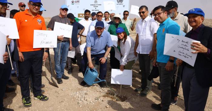 Embassy of India in Kuwait Organizes Tree Plantation Drive Under ‘Plant for Mother’ Campaign